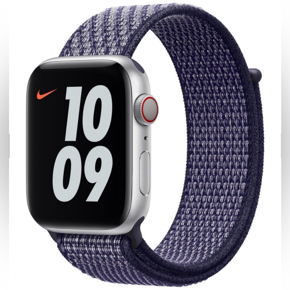 Apple Purple Pulse Nike Sport Loop Watch Band Reflective Thread 42MM 44MM 45MM